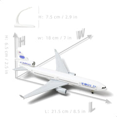 1/300 TWA MD-11 Passenger Airliner Model, Diecast Metal Collector's Display by QIYUMOKE