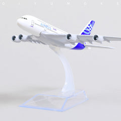 1/400 Diecast Metal Airbus A380 Heavy Passenger Jet Model, Collector's Display by QIYUMOKE