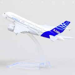1/400 Diecast Metal Airbus A380 Heavy Passenger Jet Model, Collector's Display by QIYUMOKE