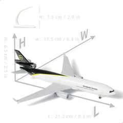 1/300 UPS MD-11F Cargo Freighter Aircraft Model, Diecast Metal Collector's Display by QIYUMOKE