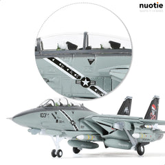 1/100 F-14B Tomcat Diecast Metal Model-VF-103 "Santa Cats" Christmas Painting Jet with Stand
