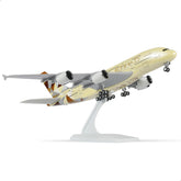 1/240 Etihad Airways Airbus A380 Resin Airplane Model, Aviation Souvenir Gift