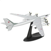 1/200 Tupolev TU-95 Bear Diecast Metal Bomber Model - Military Aircraft with Display Stand