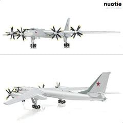 1/200 Tupolev TU-95 Bear Diecast Metal Bomber Model - Military Aircraft with Display Stand