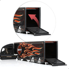 1:64 MAx Diecast Semi Truck Model with Trailer Head - Heavy Alloy Metal Tow Tractor