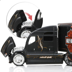 1:64 MAx Diecast Semi Truck Model with Trailer Head - Heavy Alloy Metal Tow Tractor