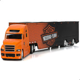 1:64 Diecast Harley Davidson Semi Truck Model with Trailer - Metal Alloy Tow Tractor Collectible