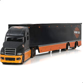 1:64 Diecast Harley Davidson Semi Truck with Trailer - Heavy Alloy Metal Tow Tractor Model