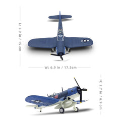 1/72 Vought F4U Corsair Diecast Metal Model - WWII US Navy Fighter Aircraft with Stand by NUOTIE