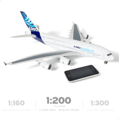 1/200 Airbus A380 Prototype Airliner Model, Resin Collector's Tabletop Display by QIYUMOKE