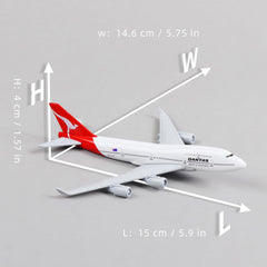 1/400 Diecast Metal Qantas Boeing 747 Passenger Jet Aircraft Model, Australia Display by QIYUMOKE