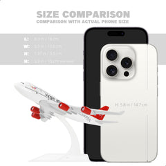 1/400 Diecast Metal Virgin Atlantic Boeing 747 Passenger Airliner Model, Collector's Display by QIYUMOKE