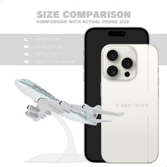 1/400 Diecast Metal Qatar Airways Boeing 747 Passenger Jet Model, Collector's Display by QIYUMOKE