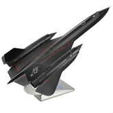 1:72 Diecast Metal SR-71 Blackbird Model - USAF High-Speed Spy Plane with Stand by AF1