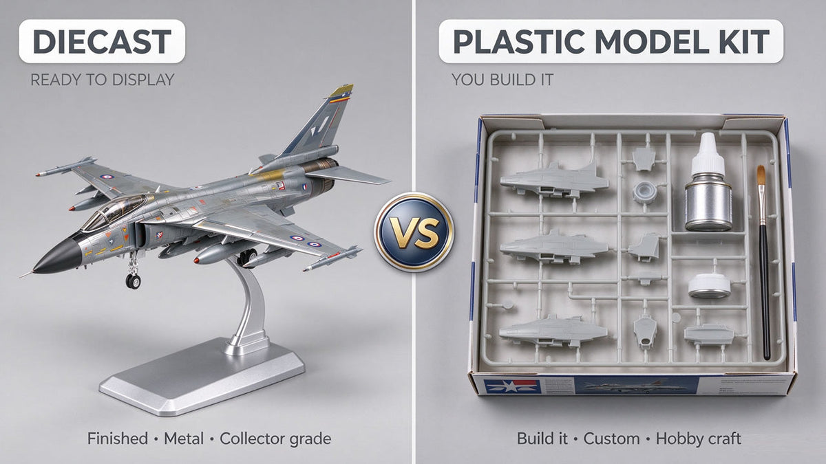 diecast vs plastic model comparison side by side