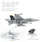 NUOTIE F/A-18F Super Hornet 1/72 Metal Airplane Model Kits with Stand VFA-103 Jolly Rogers Diecast Alloy Attack Jet Replica PreBuild Military Aircraft Collection for Display or Gift