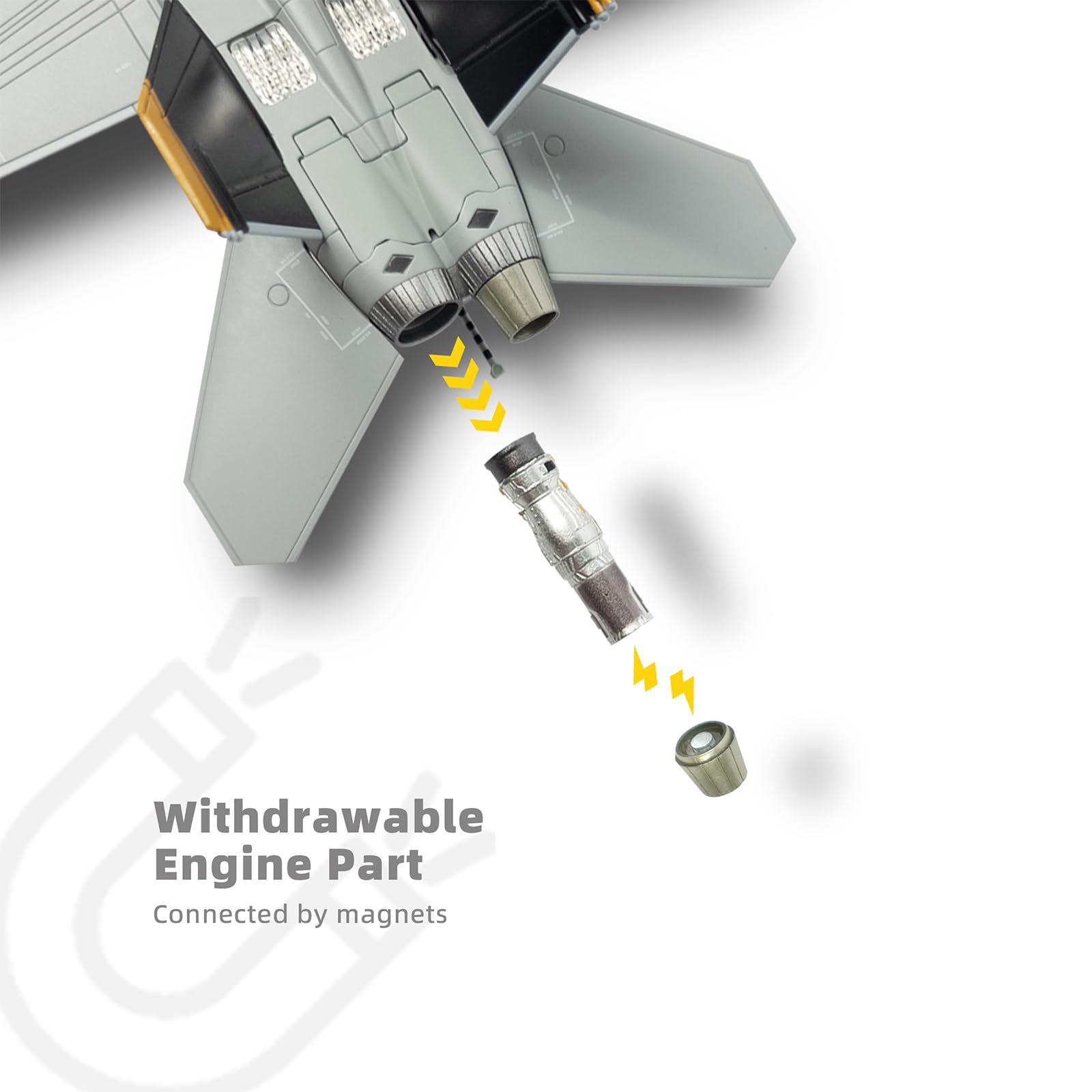 1:72 Diecast Metal F/A-18F Jolly Rogers Model - US Navy Strike Fighter by NUOTIE