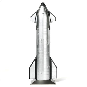 QIYUMOKE 1/200 Starship Rocket Model for SpaceX Dragon Spacecraft Model Rockets for Adlut with Stand NASA Static Starship Models for Space Enthusiasts Gift or Desktop Display(10.43" L)