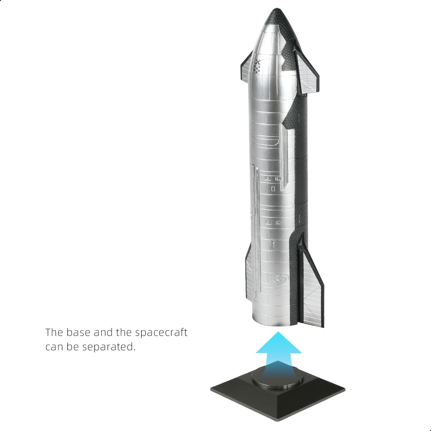 1/200 SpaceX Starship S24 Model with Booster B7 | Pre-Built Static Display Rocket with Base Stand