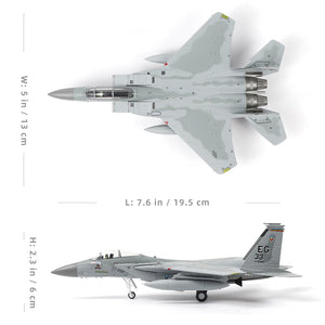 F-15C American Eagle Aircraft Model is a Twin-Engine 1:100 Metal die-cast Fighter Jet Model, Suitable for Collection and Gift-Giving Purposes.