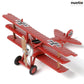 NUOTIE 1/72 Fokker Dr.1 Red Baron World War I Fighter Alloy Metal Die-cast Classic Military Aircraft Model Pre-Built WWI Legendary German Fighter Model with Display Stand Collection Gift for Adult