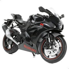 1:12 Die-cast GSX-R1000R Motorcycle Scale Model, Black, Suzuki