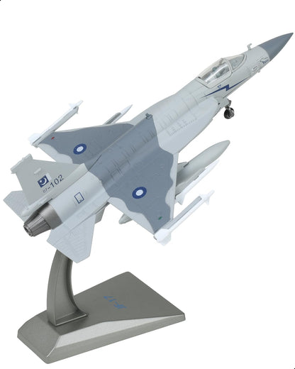 NUOTIE 1/72 FC-1 Fierce Dragon Model Grey Camo Diecast Jet Stand