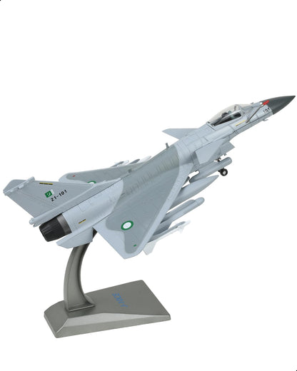 NUOTIE 1/72 PAF JF-17 Thunder Fighter Model Grey Camo Diecast Jet Stand