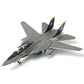 F-14A Tomcat 1/100 Metal Airplane Model Kits with Stand VF-84 Jolly Rogers Diecast Alloy Fighter Model Jet Replica Pre-Build Military Aircraft Collection for Display or Gift