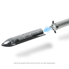 1/400 Starship & Super Heavy Model Kit with Mechazilla Launch Mount Tower | Pre-Built SpaceX Rocket Static Display