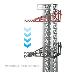 1/400 Starship & Super Heavy Model Kit with Mechazilla Launch Mount Tower | Pre-Built SpaceX Rocket Static Display