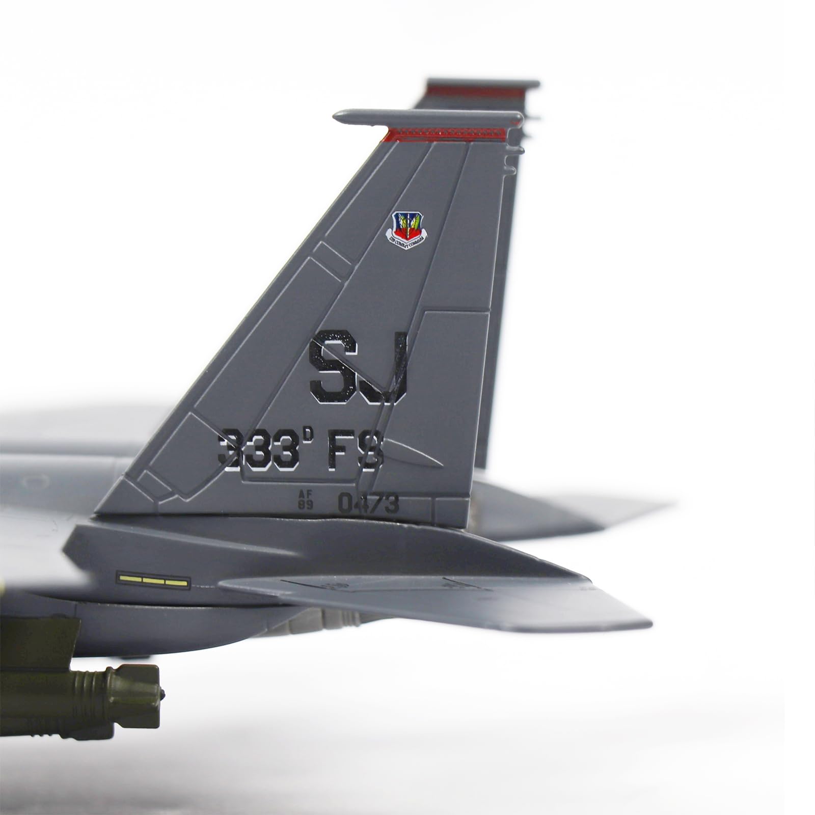1:100 Diecast Metal F-15E American Eagle Attack Aircraft - US Air Force Twin-Engine Model