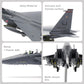 American Eagle F-15E Twin-Engine Fighter Pre-Build Model Kits 1:100 Aircraft Alloy Diecast Airplane Military Display Model Aircraft for Collection or Gift