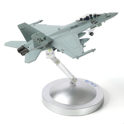 1/100 F/A-18 Super Hornet Fighter Aircraft Model Fighter U.S. Navy VAF-213 Blacklions Strike Fighter Squadron Painting F18 Model Diecast Plane Model with Display Stand Collection Gift for Adult