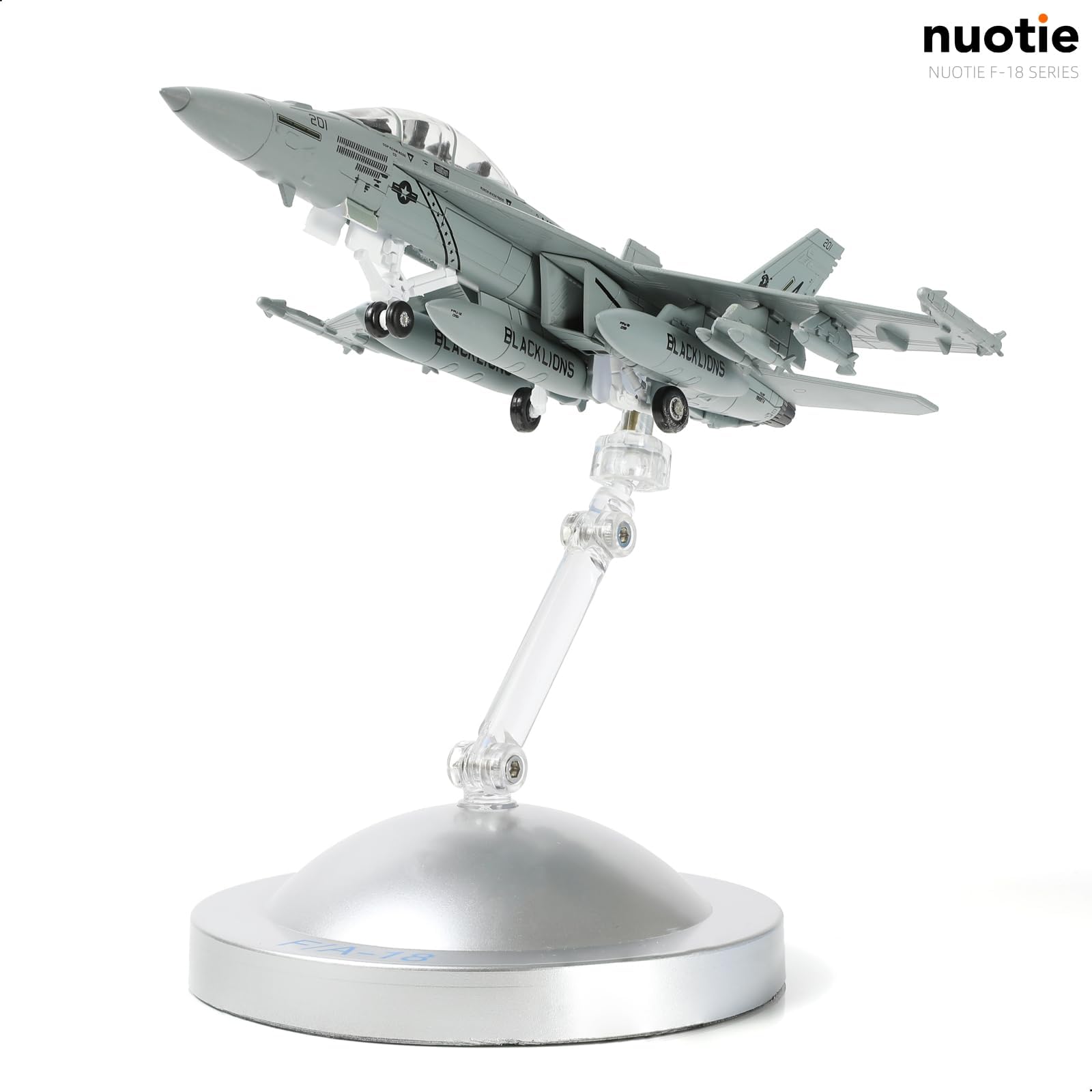1:100 Diecast Metal F-18 Super Hornet Model - VFA-213 Blacklions US Navy Aircraft