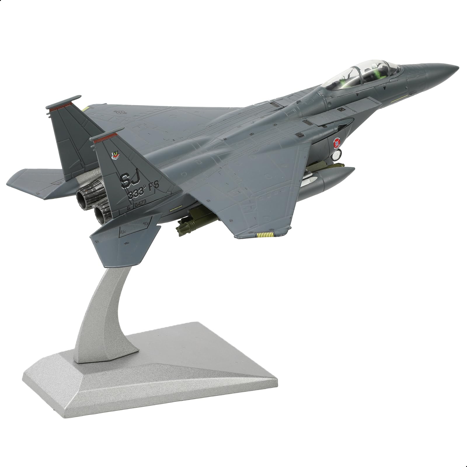 1:100 Diecast Metal F-15E American Eagle Attack Aircraft - US Air Force Twin-Engine Model