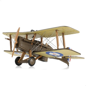 1/72 S.E.5a World War I Fighter Model Classic RAF 74th Squadron ACE-08 SE5a D 276 Aircraft Model Alloy Metal Die-cast Military Airplane Model with Display Stand Collection Gift for Adults