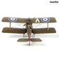 1/72 S.E.5a World War I Fighter Model Classic RAF 74th Squadron ACE-08 SE5a D 276 Aircraft Model Alloy Metal Die-cast Military Airplane Model with Display Stand Collection Gift for Adults