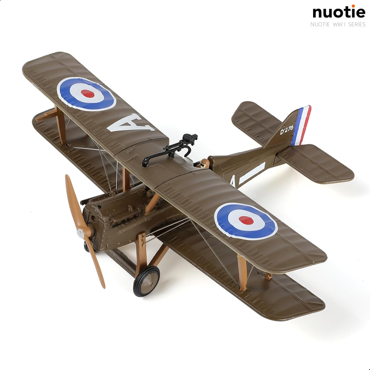 1/72 S.E.5a Diecast Metal Model - WWI RAF 74th Squadron Fighter (ACE-08 D276) with Stand