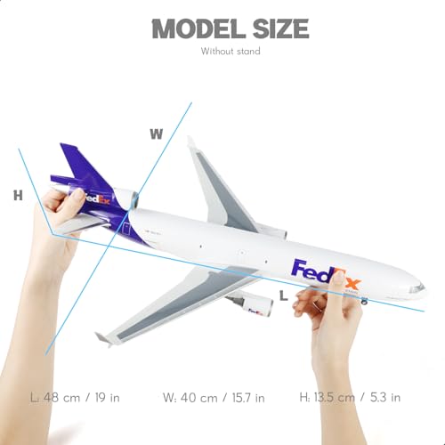 1/130 Large Scale Compatible for FedEx MD-11 Airplane Die-cast Model