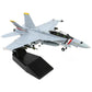 1/100 F/A-18F Super Hornet VFA-2 Diecast Metal Aircraft Model F18F VFA-2 Fighter Jet Model Kit Military Aircraft Model with Bracket for Collection and Gift