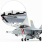 1/100 F/A-18F Super Hornet VFA-2 Diecast Metal Aircraft Model F18F VFA-2 Fighter Jet Model Kit Military Aircraft Model with Bracket for Collection and Gift