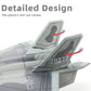 1/72 J20 Dragon Stealth Fighter Jet (Fire Fang) Model Military Aircraft Diecast Metal Model Kit with Stand for Military Enthusiasts Collections or Gift