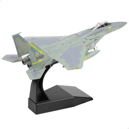 1/100 F-15A Eagle Fighter 76-0020 Model Diecast Metal Aircraft Model Military Fighter Aircraft Model with Stand for Adult Military Enthusiast Collection Display or Gift