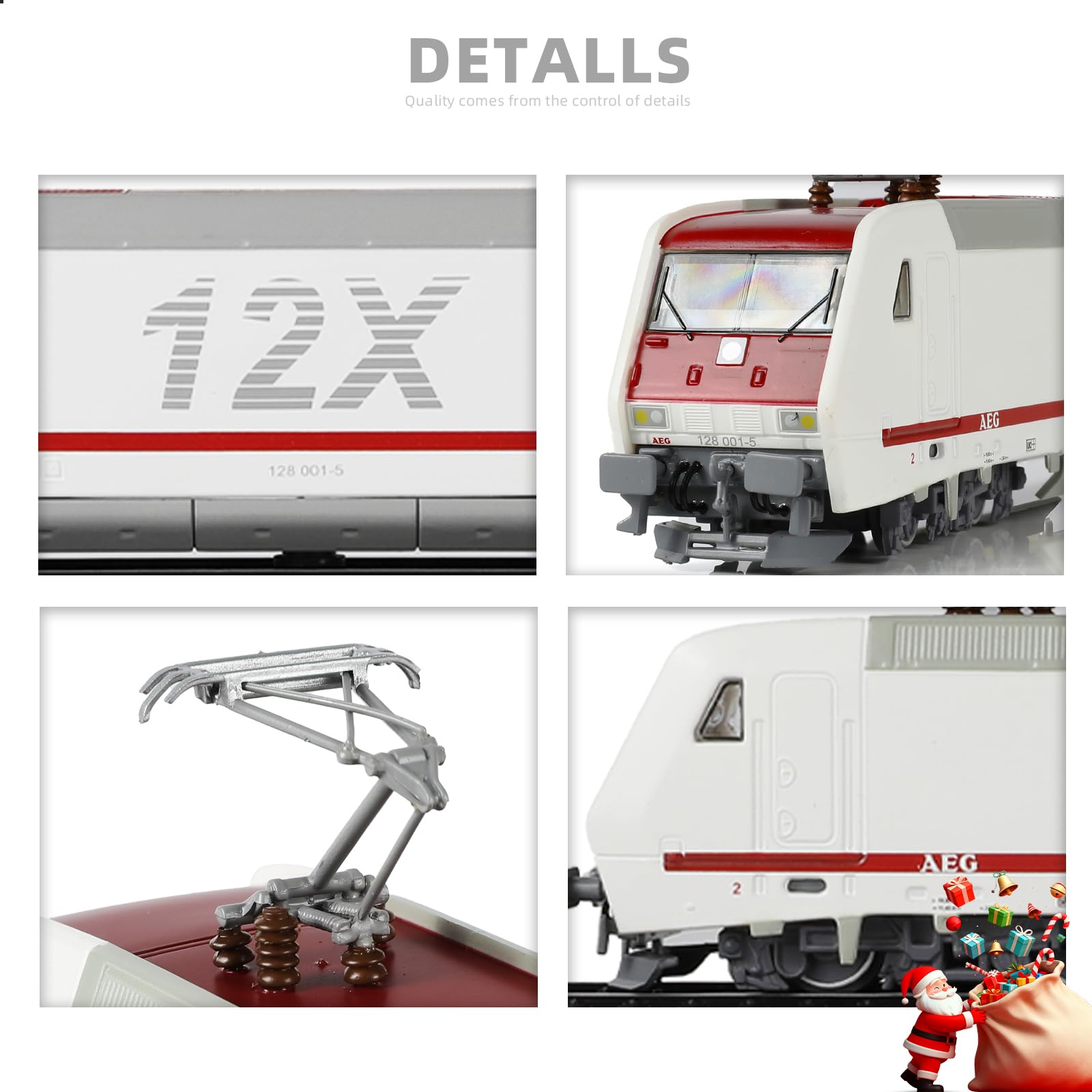 1/87 (HO Scale) 1994 12X Finished Locomotive Model - Train Track Collectible - White