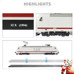 1/87 (HO Scale) 1994 12X Finished Locomotive Model - Train Track Collectible - White