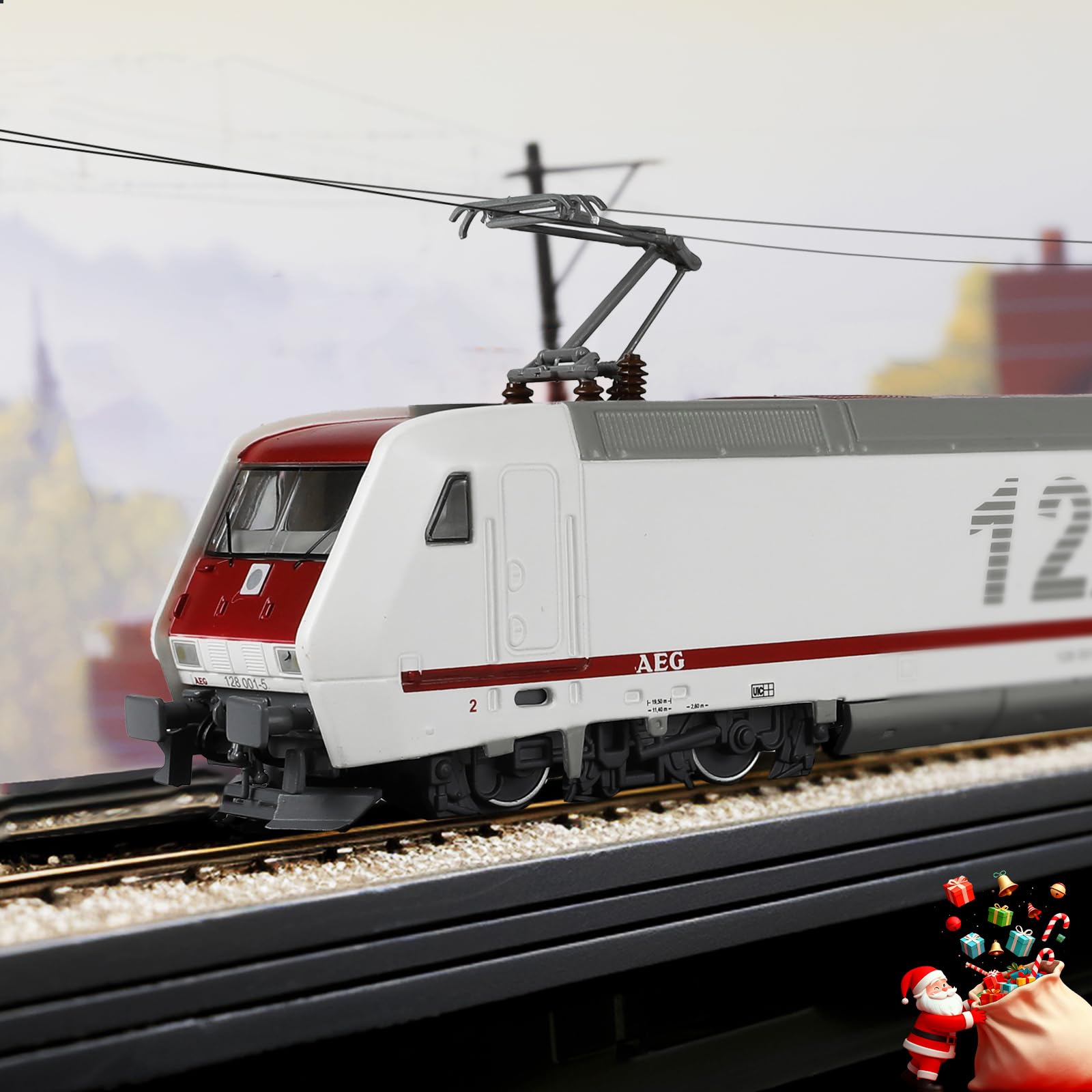 1/87 (HO Scale) 1994 12X Finished Locomotive Model - Train Track Collectible - White