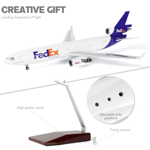 1/130 Large Scale Compatible for FedEx MD-11 Airplane Die-cast Model