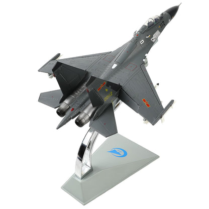 1/72 J11 Military Fighter Aircraft Model Kit Diescast Metal Aircraft Model Chinese Aircraft Model with Stand for Adult Military Enthusiasts Collections or Gift