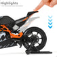 1:12 Motorcycle Model for KTM RC 8C Alloy Diecast Motorcycle Model Toy Mini Moto Gift（Orange）